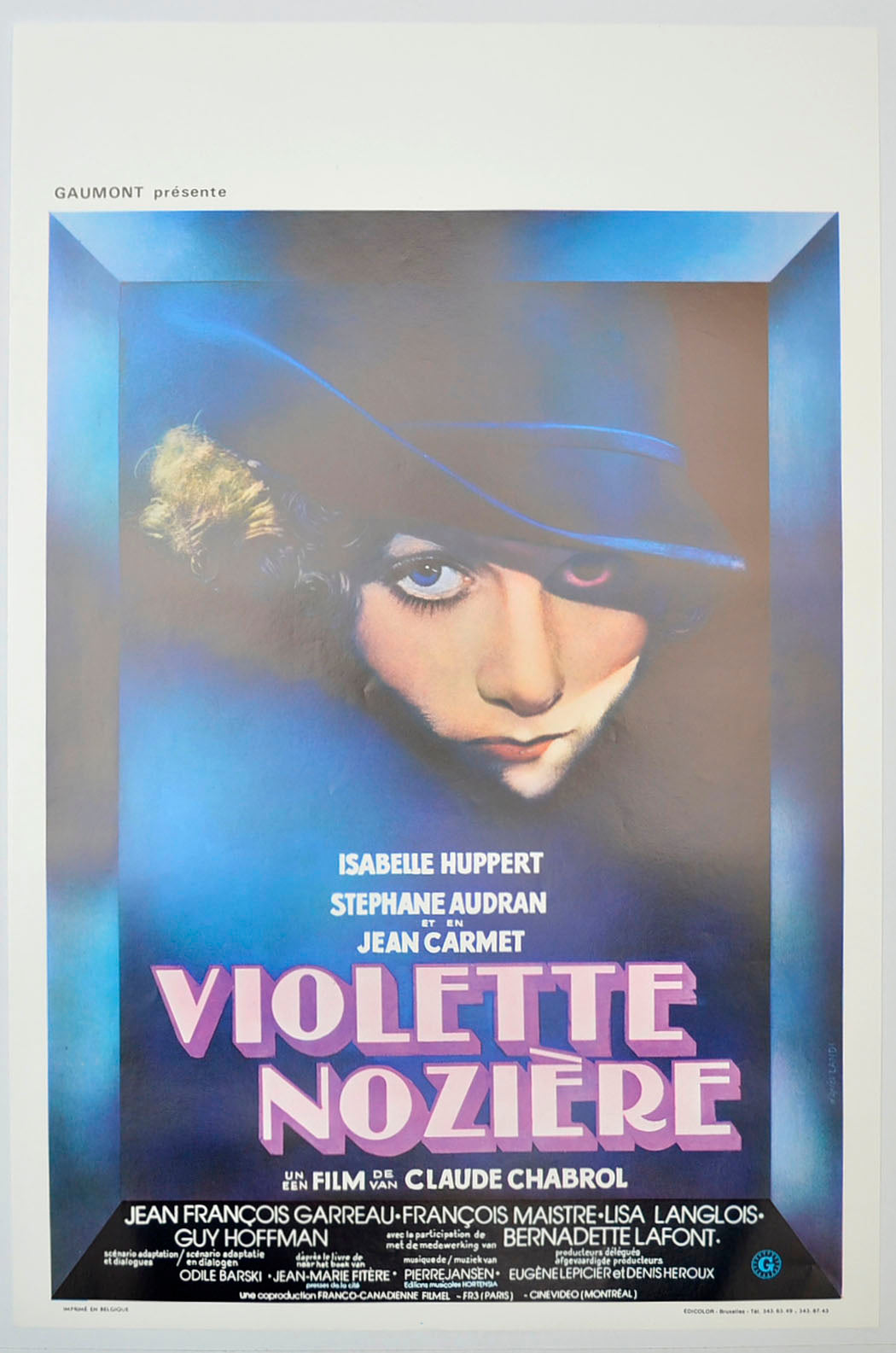 Violette Noziere Original Belgian Poster - Film Poster - Movie Poster