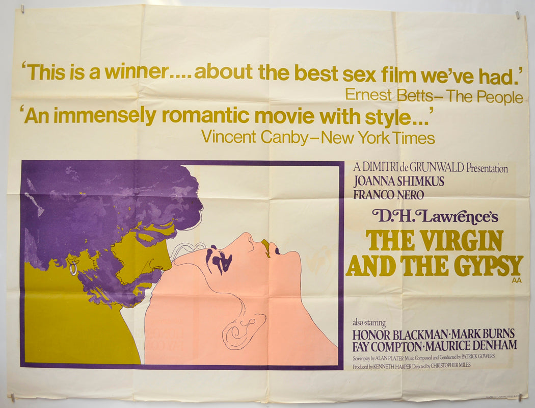 The Virgin And The Gypsy Original Quad Poster - Film Poster - Movie Poster