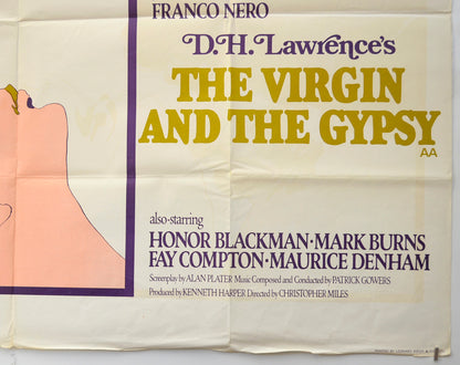 THE VIRGIN AND THE GYPSY (Bottom Right) Cinema Quad Movie Poster 