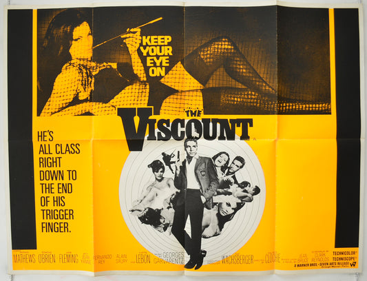 The Viscount  (a.k.a. Le vicomte règle ses comptes)   Original Quad Poster - Film Poster - Movie Poster  