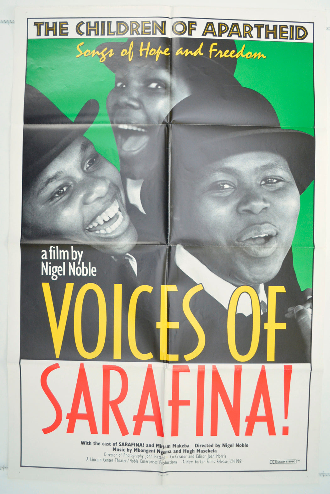 Voices Of Sarafina!  Original One Sheet Poster - Film Poster - Movie Poster 