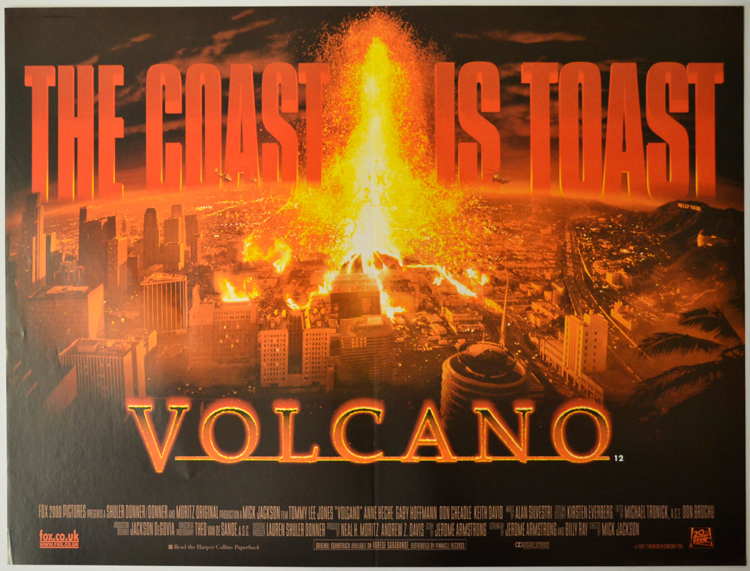 Volcano Original Mini Quad Poster - Film Poster - Movie Poster