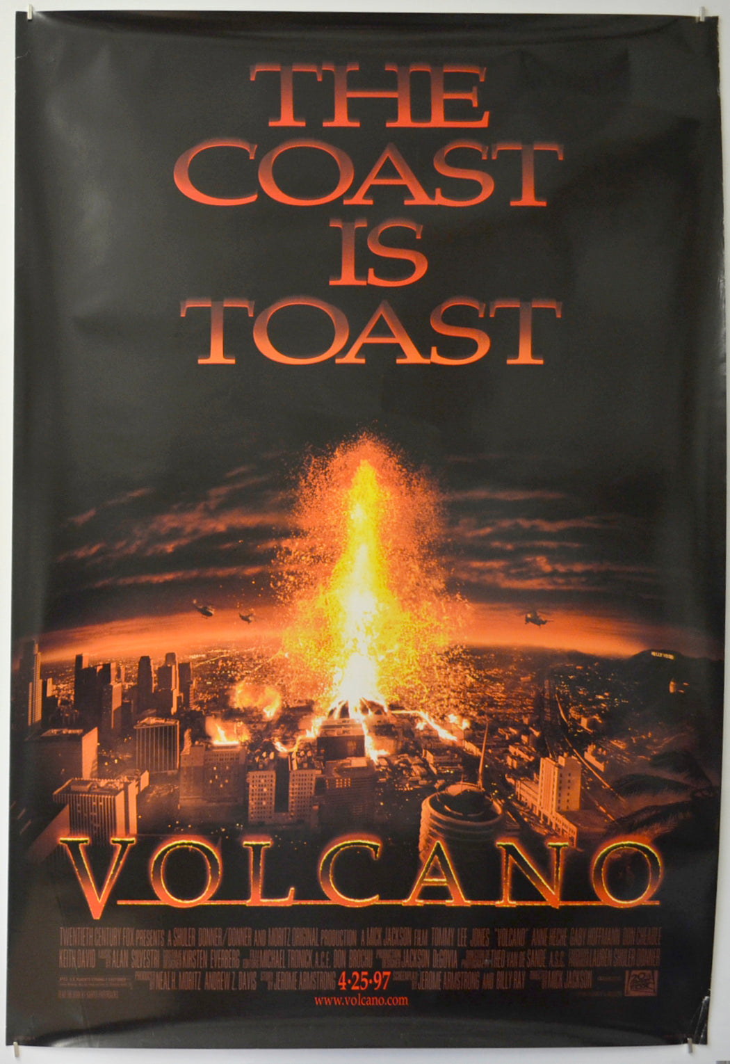 Volcano (Teaser / Advance Version)  Original One Sheet Poster - Film Poster - Movie Poster