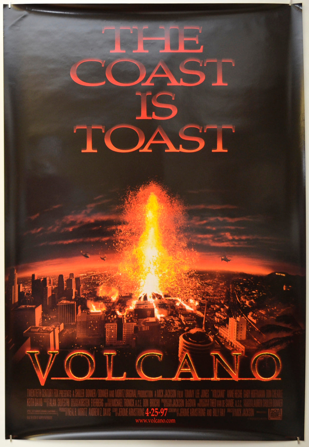 Volcano (Teaser / Advance Version) Original One Sheet Poster - Film Poster - Movie Poster - Cinema Poster