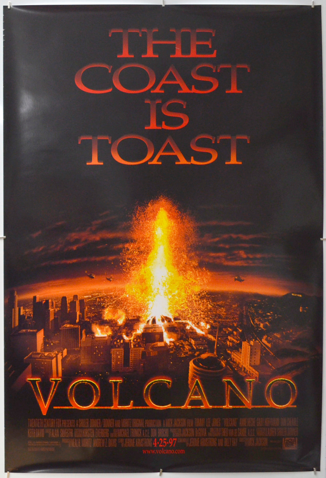 Volcano (Teaser / Advance Version) Original One Sheet Poster - Film Poster - Movie Poster - Cinema Poster