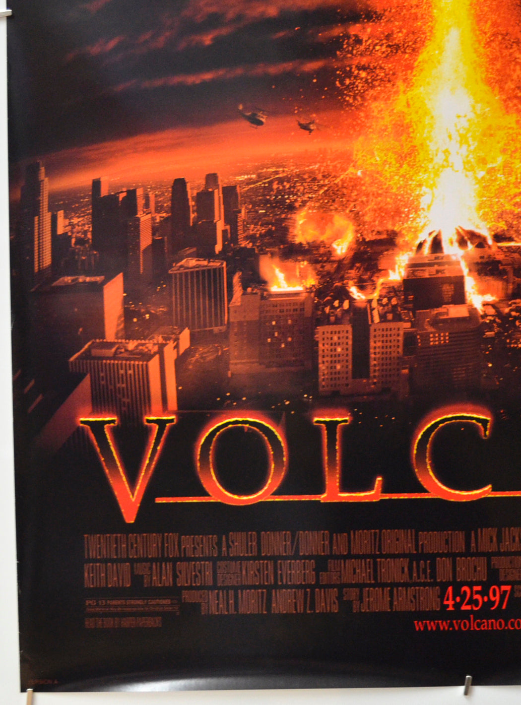 VOLCANO (Bottom Left) Cinema One Sheet Movie Poster 