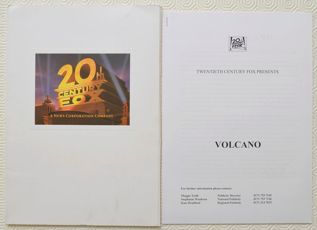 VOLCANO Original Cinema Press Kit 