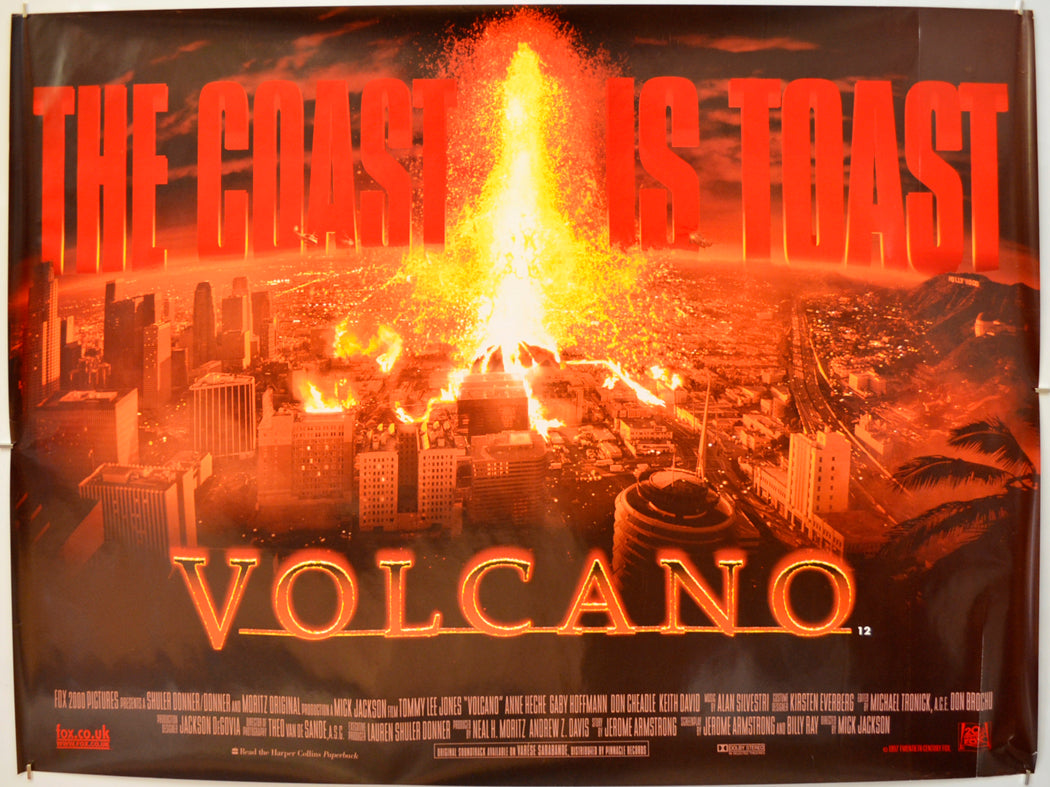 Volcano  Original Quad Poster - Film Poster - Movie Poster