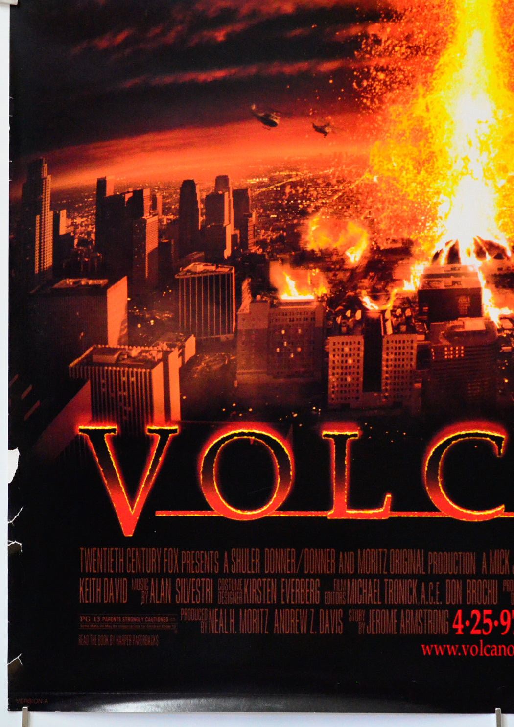 Volcano (Bottom Left) Cinema One Sheet Movie Poster 