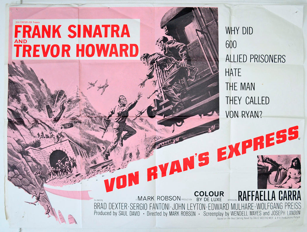 Von Ryan's Express Original British Quad Poster - Movie Poster