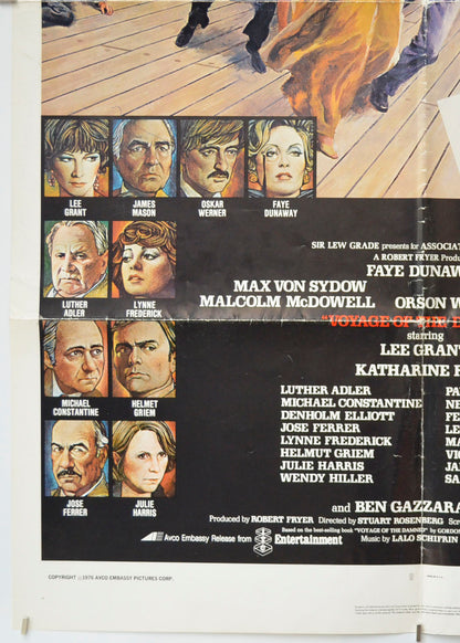 VOYAGE OF THE DAMNED (Bottom Left) Cinema One Sheet Movie Poster 