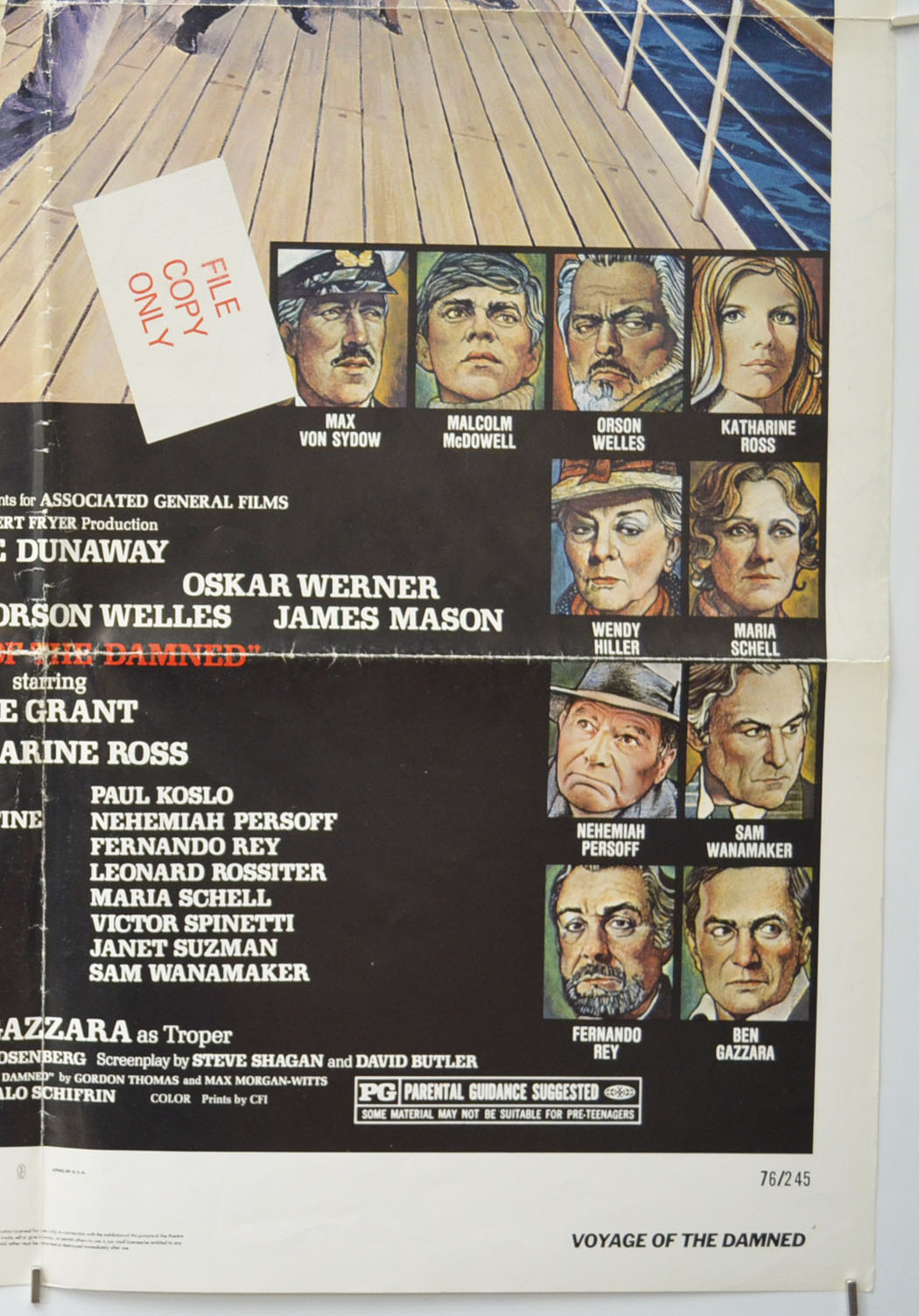 VOYAGE OF THE DAMNED (Bottom Right) Cinema One Sheet Movie Poster 