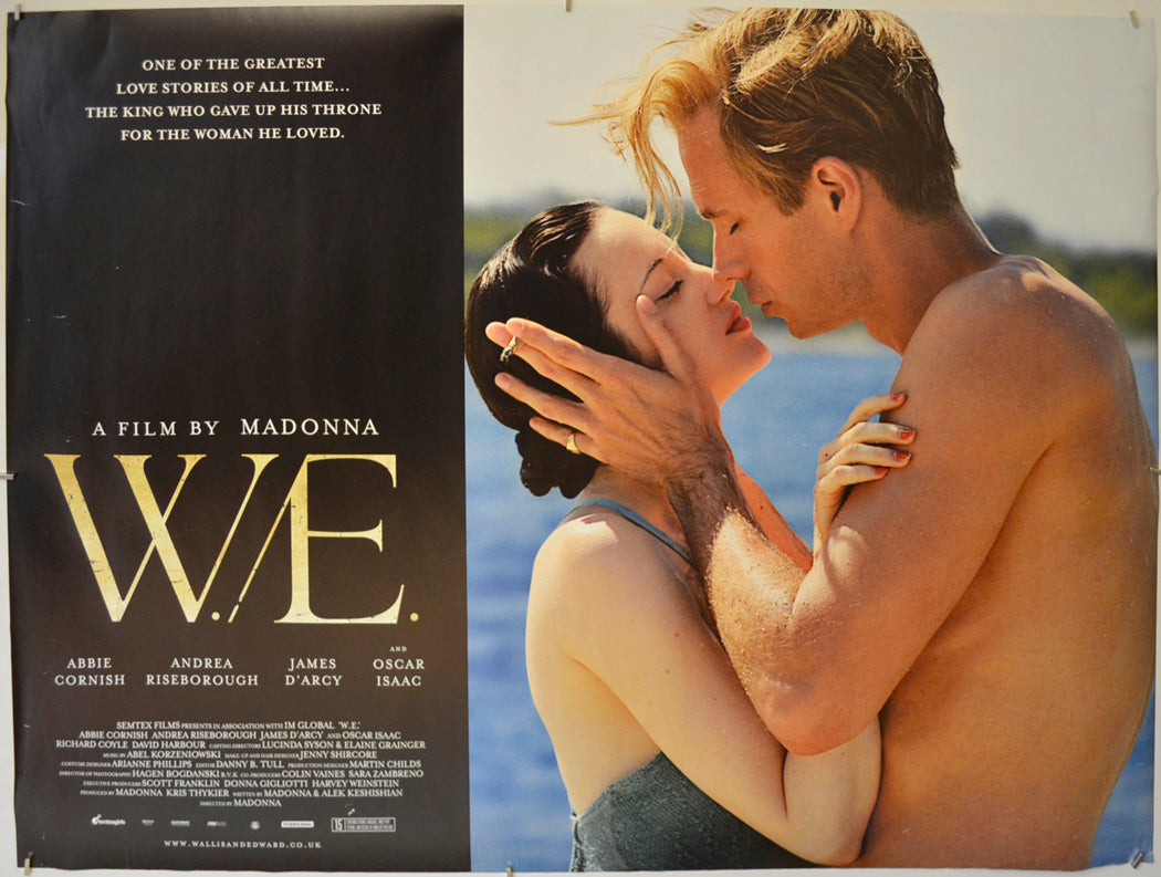 W.E.  Original Quad Poster - Film Poster - Movie Poster