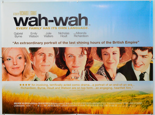 Wah-Wah - Original Quad Poster - Film Poster - Movie Poster