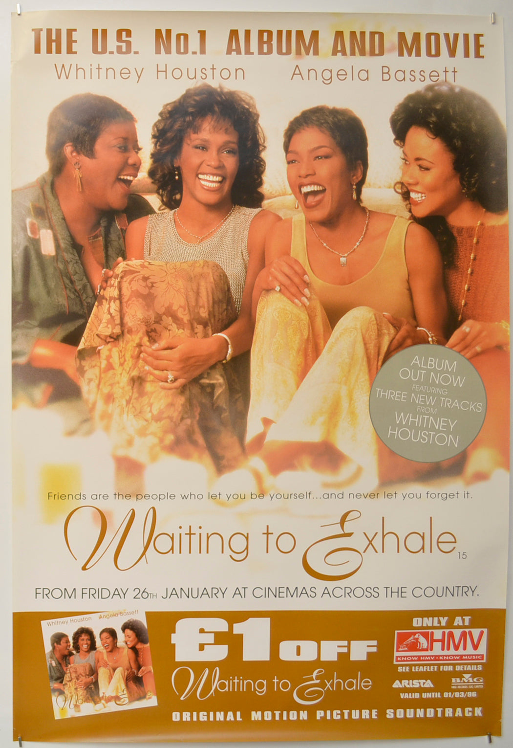 Waiting To Exhale Original One Sheet Poster - Film Poster - Movie Poster  