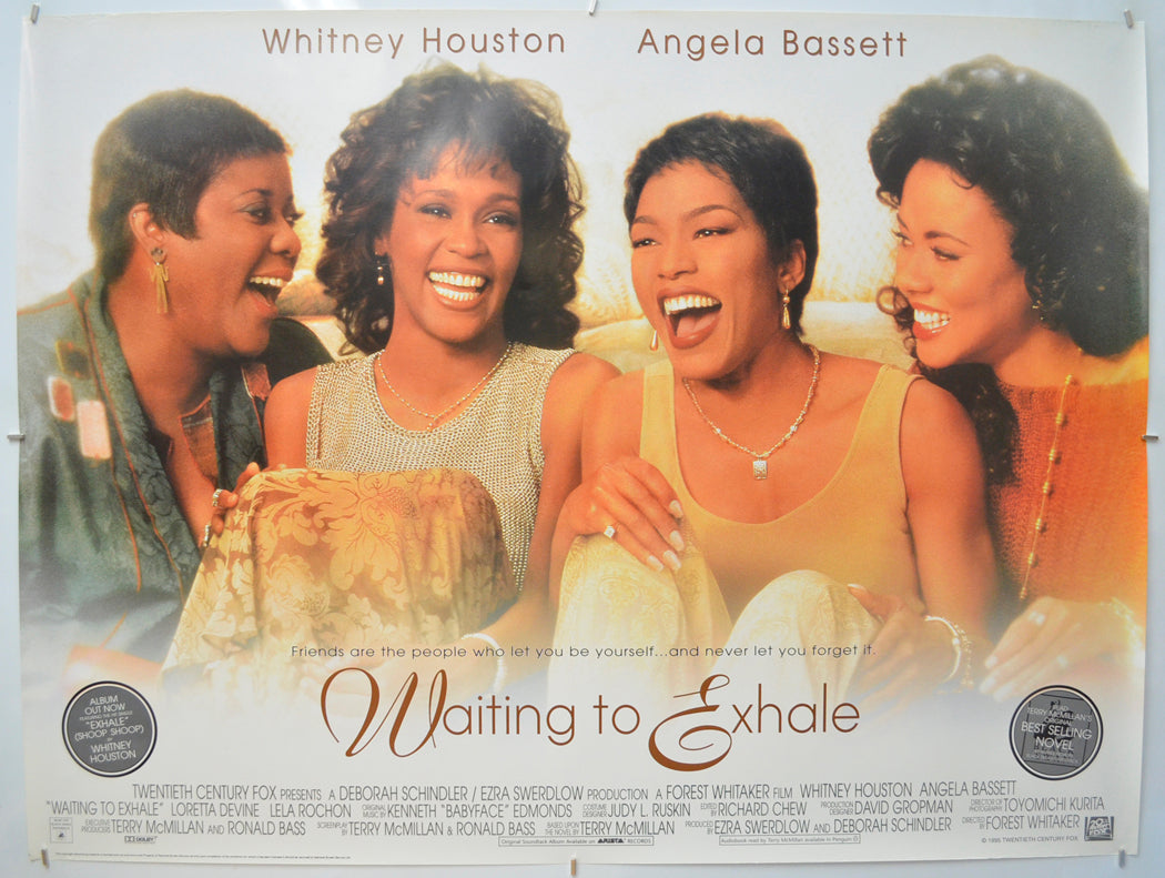 Waiting To Exhale Original Quad Poster - Film Poster - Movie Poster