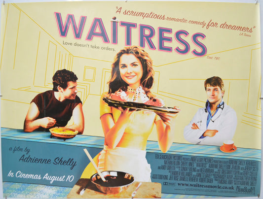 Waitress Original Quad Poster - Film Poster - Movie Poster