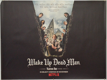 Wake Up Dead Man: A Knives Out Mystery - Original Quad Poster - Film Poster - Movie Poster