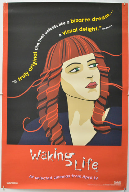 Waking Life (Red Background Version) Original Double Crown Poster - Film Poster - Movie Poster