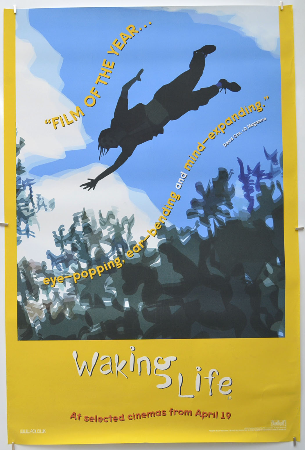 Waking Life (Yellow Background Version) Original Double Crown Poster - Film Poster - Movie Poster