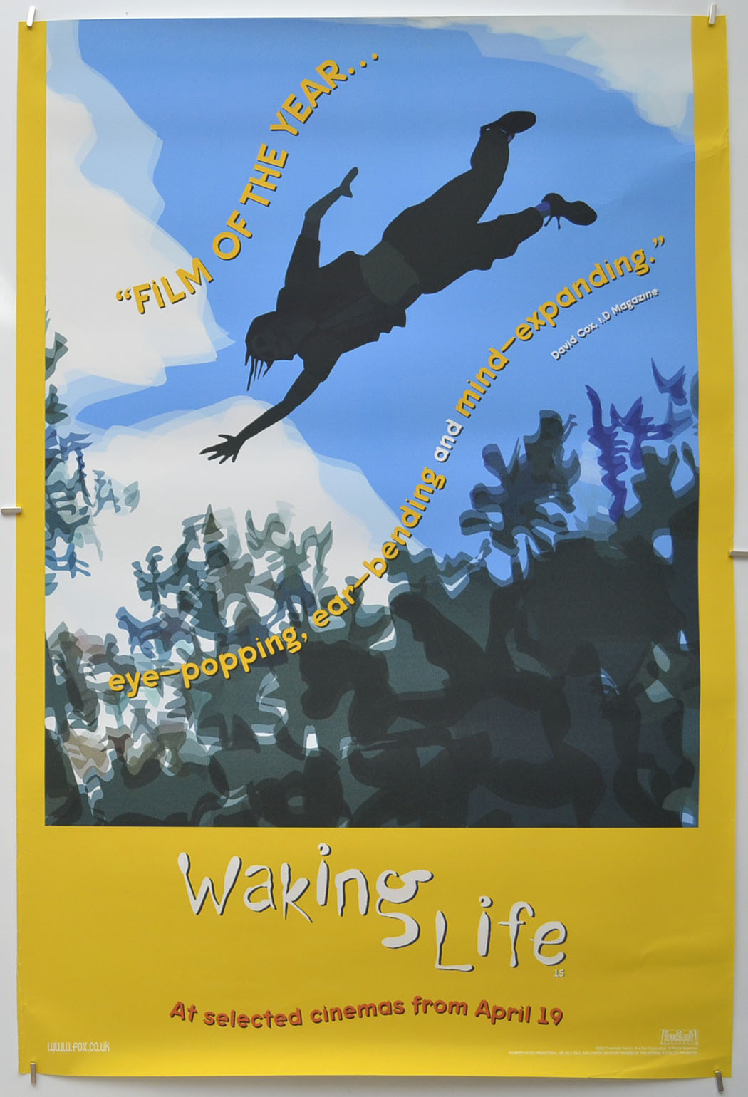 Waking Life (Yellow Background Version) Original Double Crown Poster - Film Poster - Movie Poster