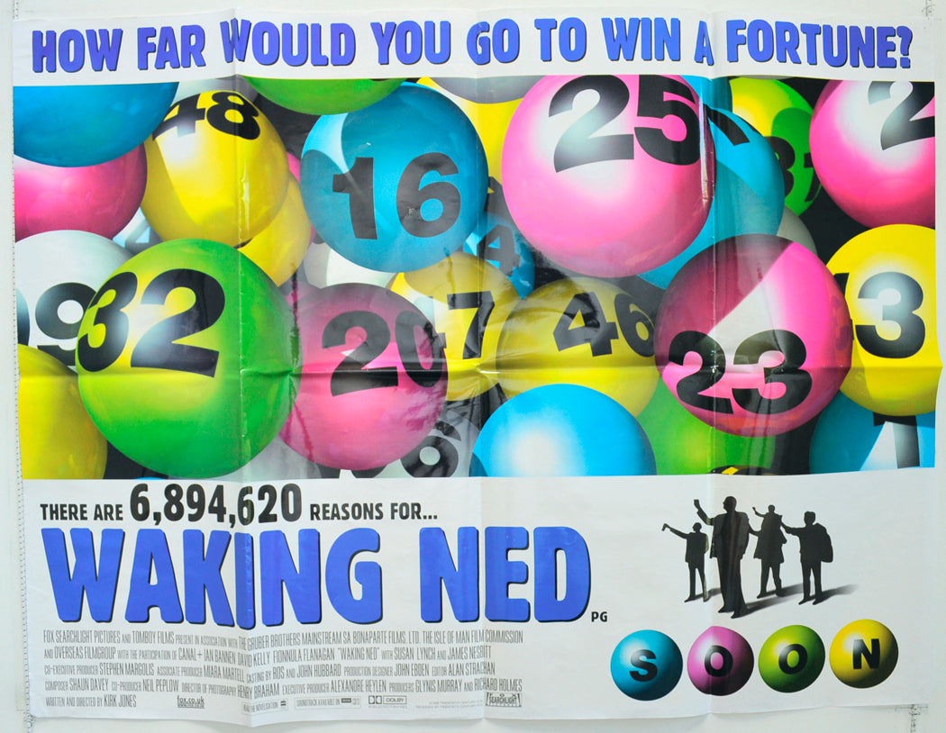 Waking Ned Original Quad Poster - Film Poster - Movie Poster  