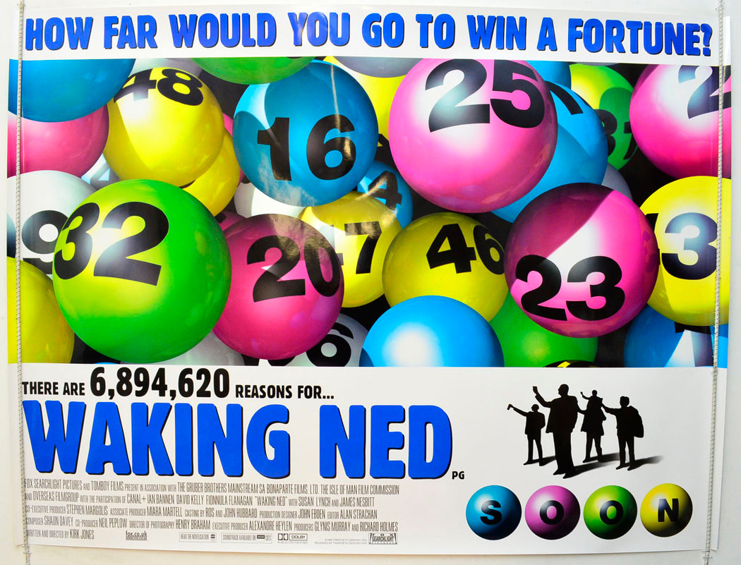 Waking Ned  Original British Quad Poster - Film Poster - Movie Poster