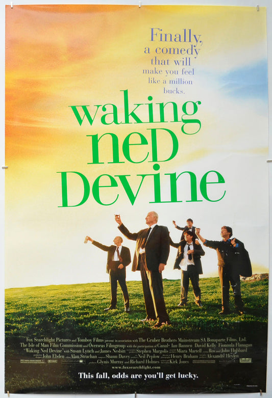 Waking Ned Devine  Original One Sheet Poster - Film Poster - Movie Poster