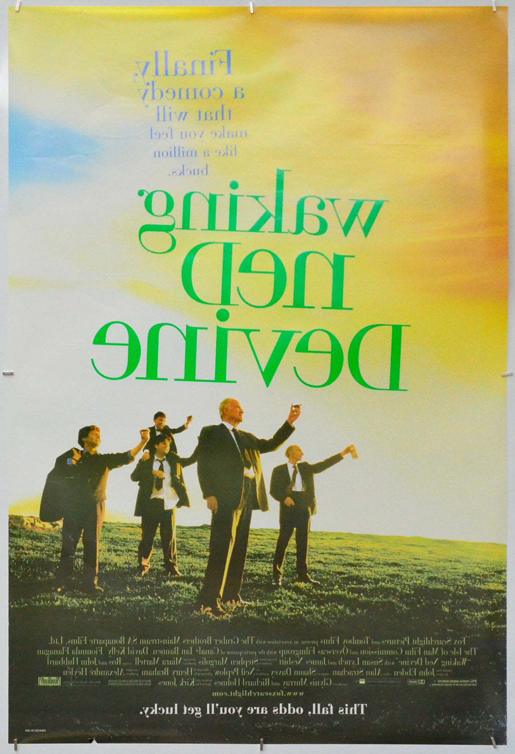 Waking Ned Devine (Back) Cinema One Sheet Movie Poster 