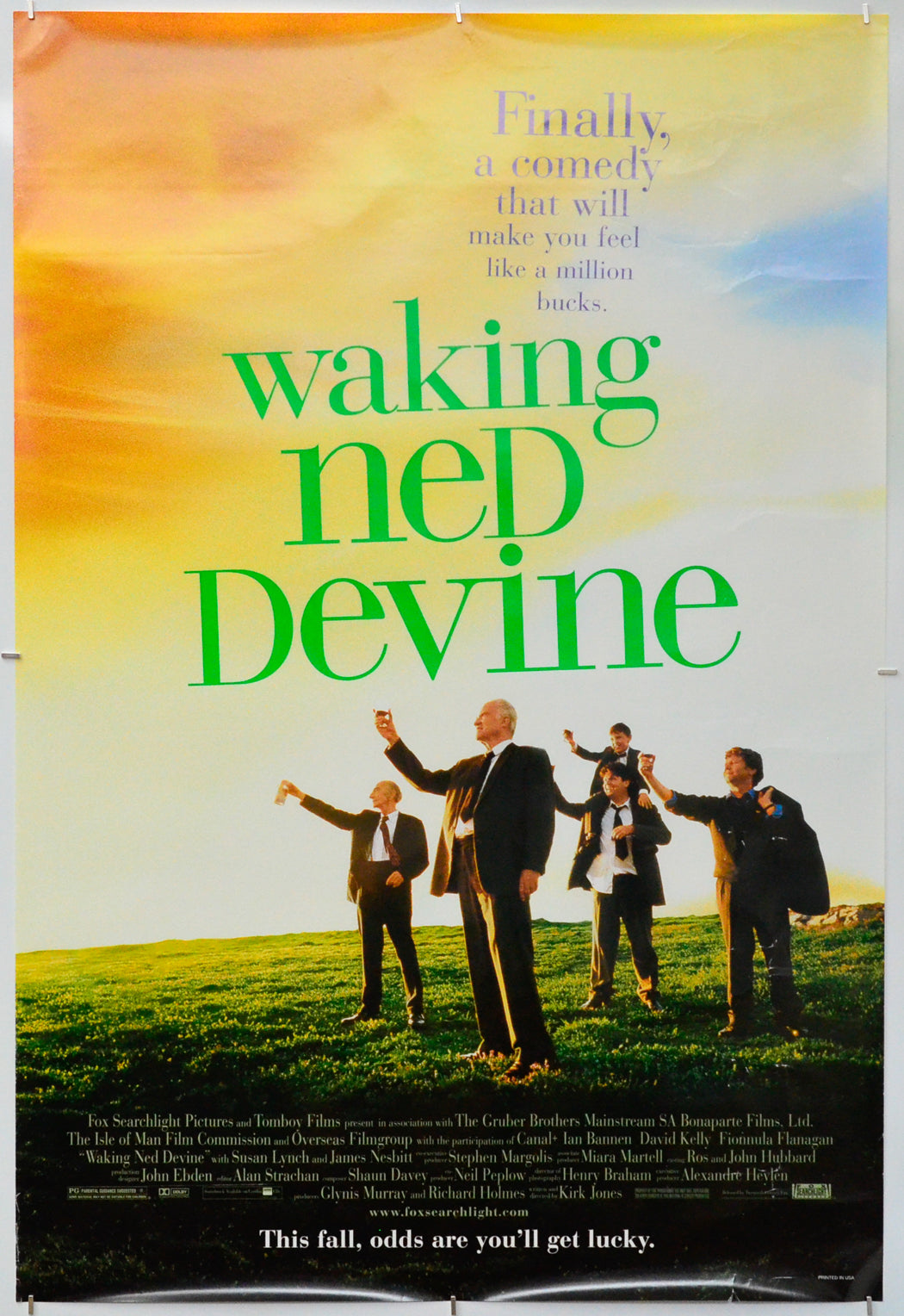 Waking Ned Devine - Original One Sheet Poster - Film Poster - Movie Poster 