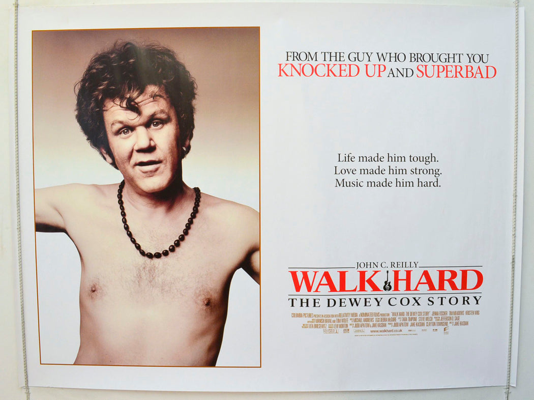 Walk Hard - The Dewey Cox Story  Original British Quad Poster - Film Poster - Movie Poster