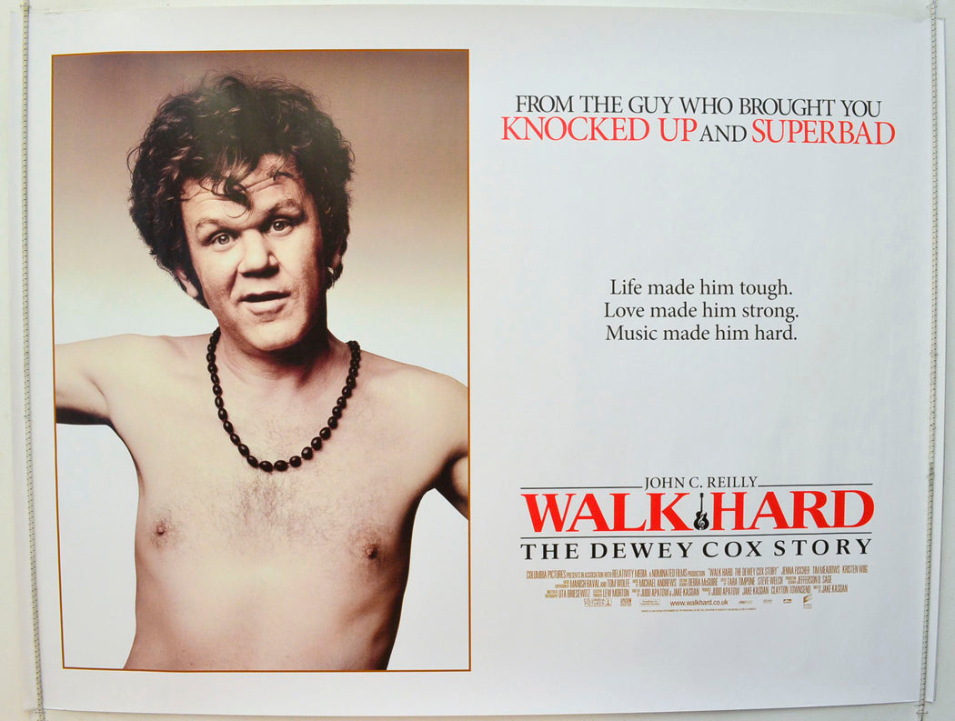 Walk Hard - The Dewey Cox Story  Original British Quad Poster - Film Poster - Movie Poster