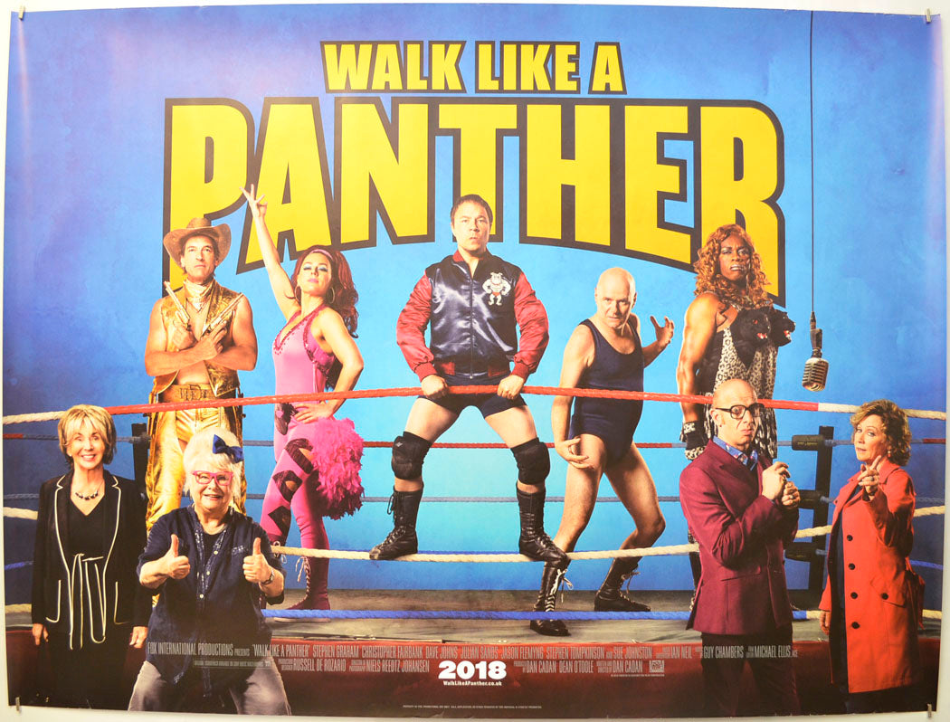 Walk Like A Panther Original Quad Poster - Film Poster - Movie Poster