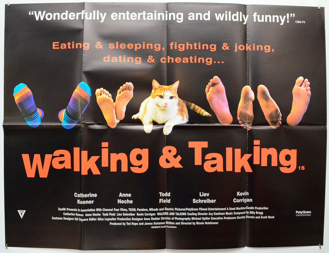 Walking And Talking Original Quad Poster - Film Poster - Movie Poster