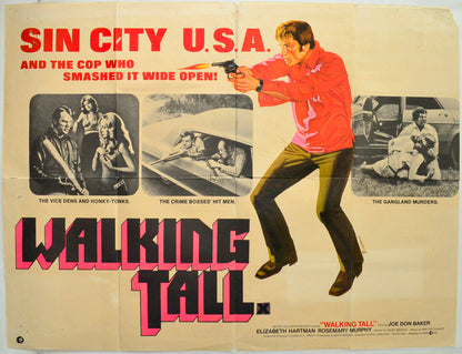 Walking Tall Original British Quad Poster - Film Poster - Movie Poster 