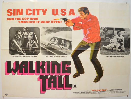 Walking Tall Original Quad Poster - Film Poster - Movie Poster  