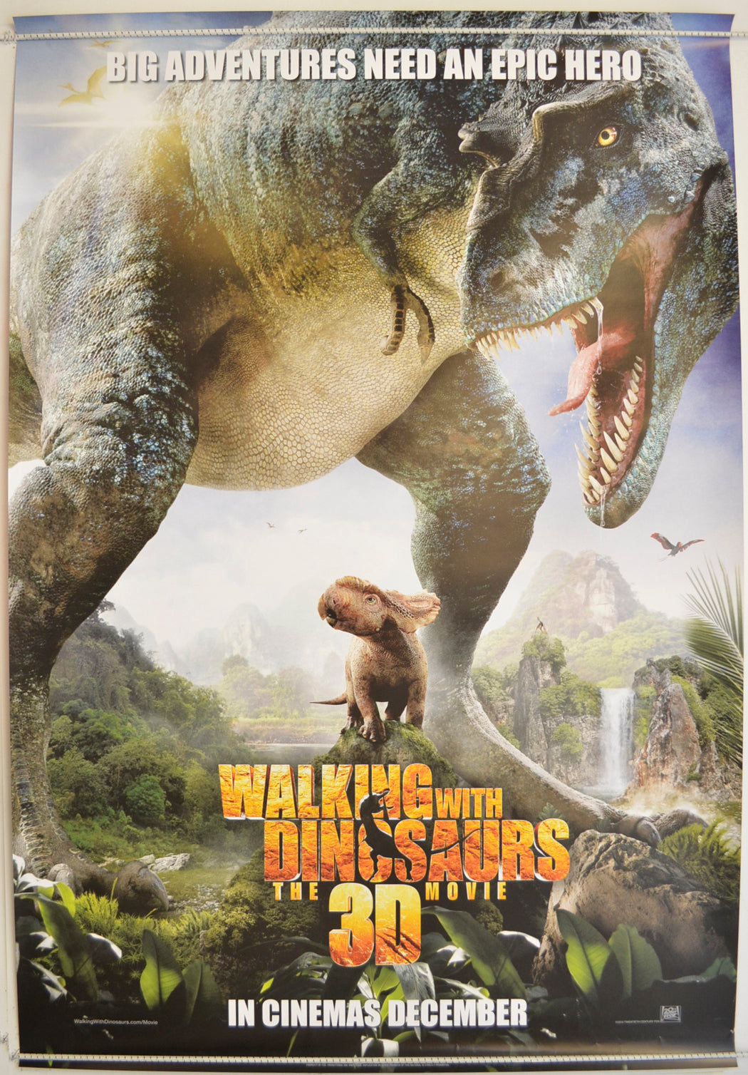 Walking With Dinosaurs - The 3D Movie  Original One Sheet Poster - Film Poster - Movie Poster 