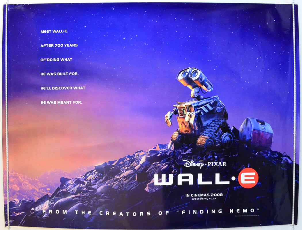 WALL-E  (Teaser / Advance Version)   Original British Quad Poster - Film Poster - Movie Poster 