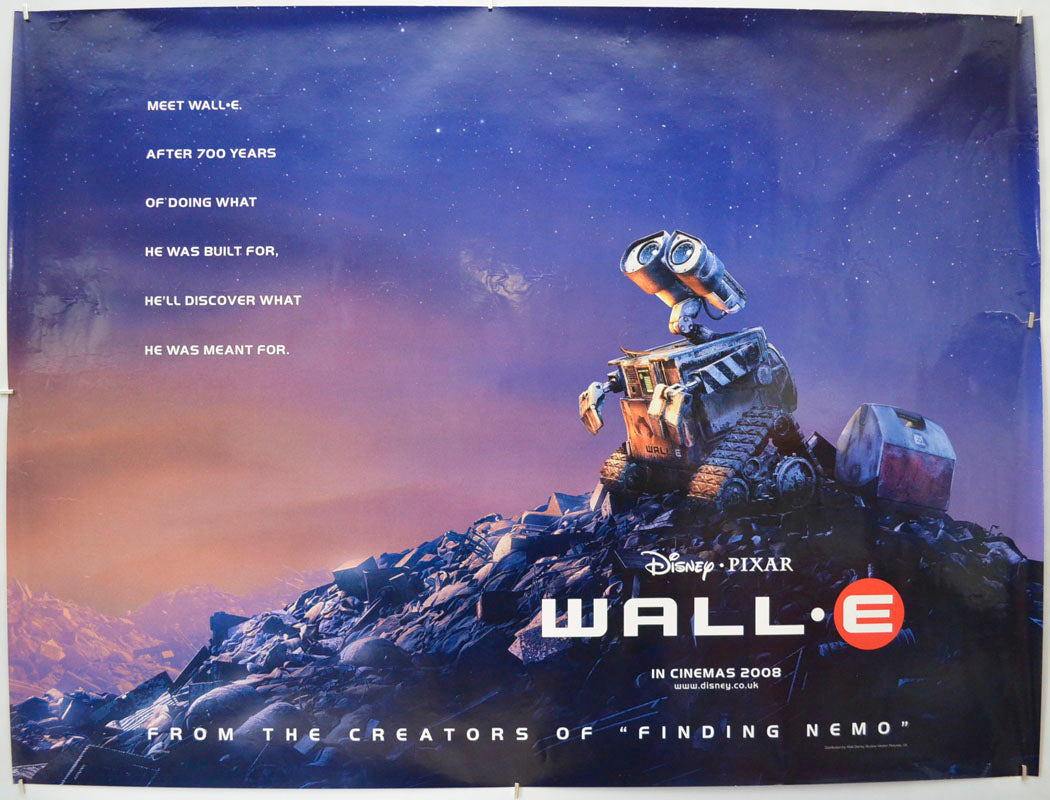 WALL-E (Teaser / Advance Version) Original Quad Poster - Film Poster - Movie Poster