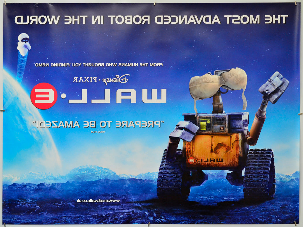 WALL-E (Back) Cinema Quad Movie Poster 