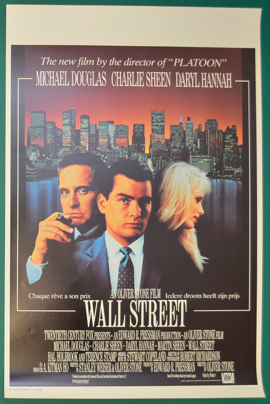 Wall Street Original Belgian Poster - Film Poster - Movie Poster  