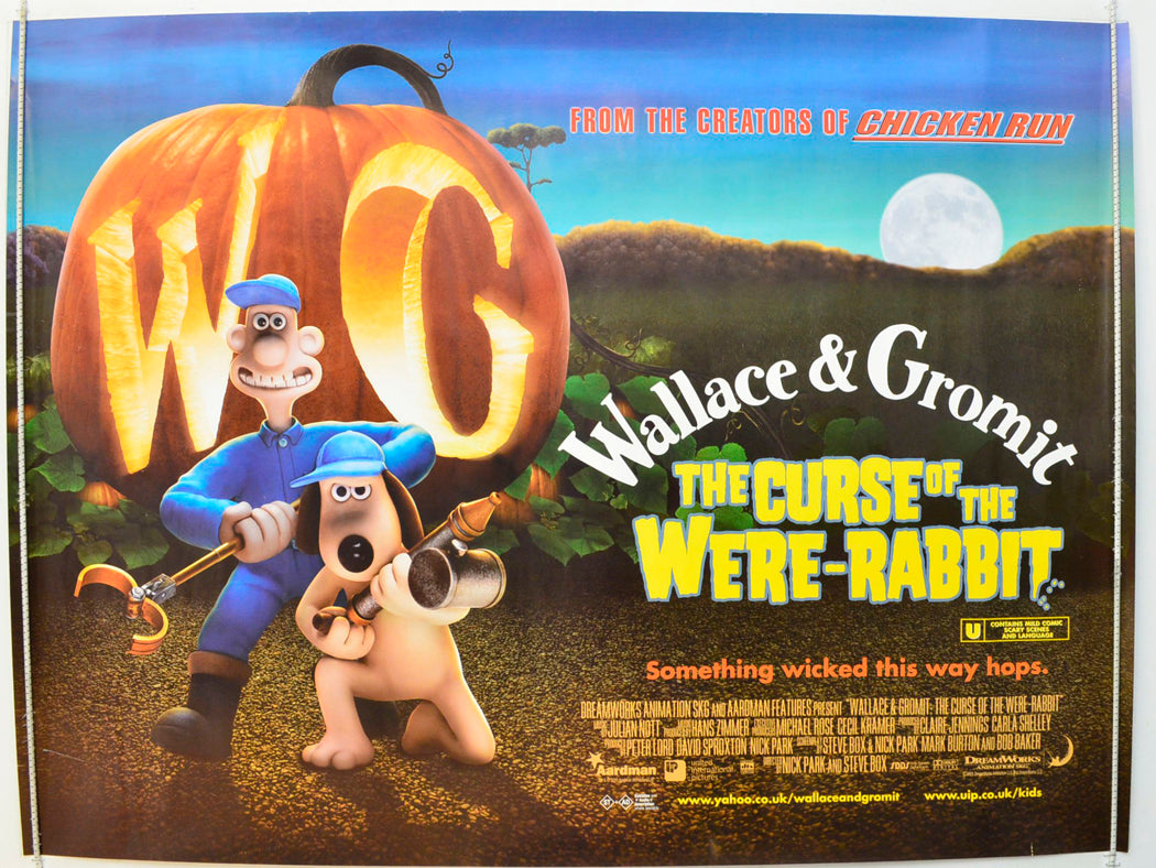 Wallace And Gromit In The Curse Of The Were-Rabbit  Original British Quad Poster - Film Poster - Movie Poster