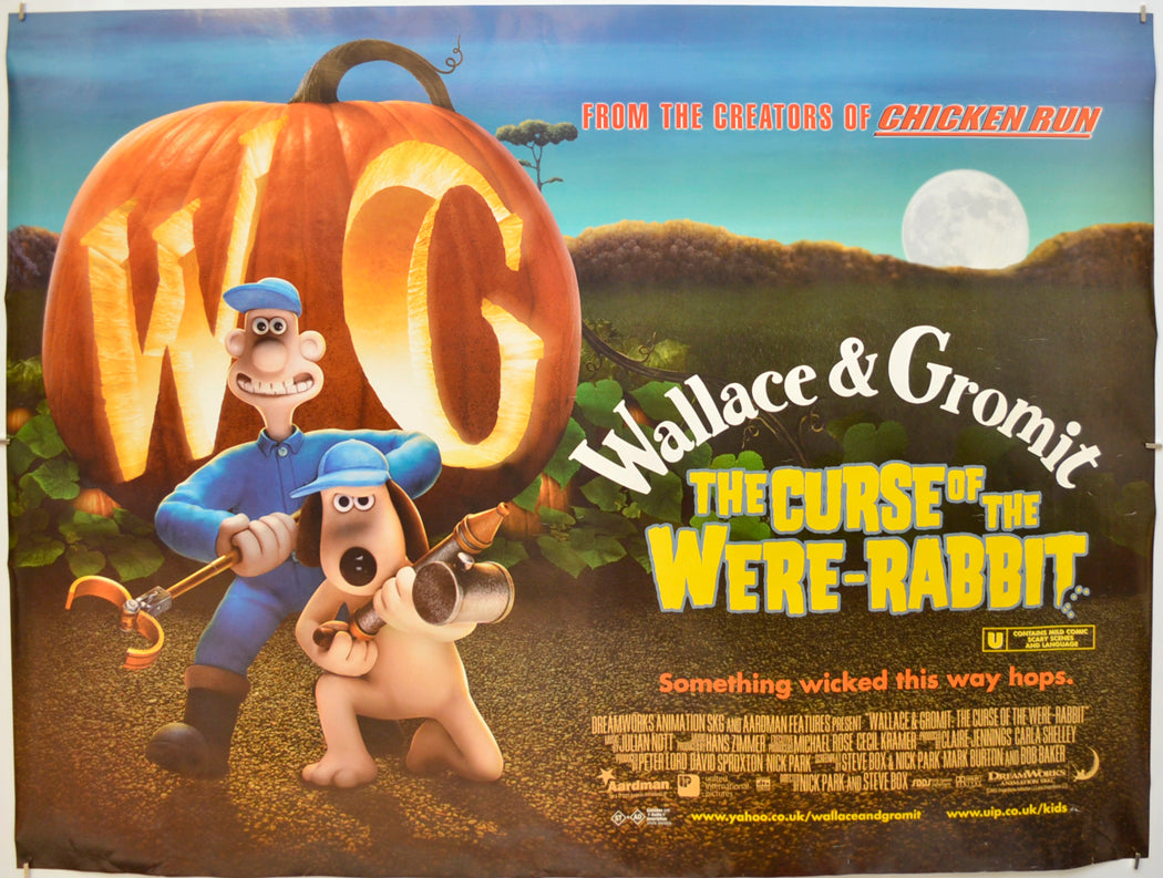 Wallace And Gromit In The Curse Of The Were-Rabbit  Original Quad Poster - Film Poster - Movie Poster