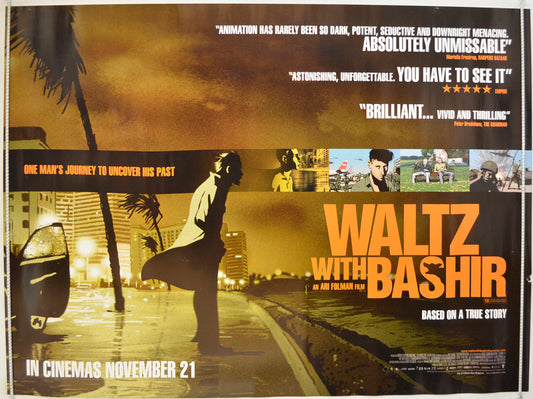 Waltz With Bashir  (a.k.a. Vals Im Bashir)   Original Quad Poster - Film Poster - Movie Poster