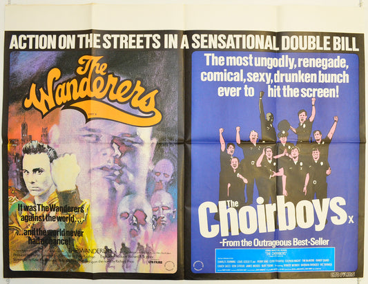 The Wanderers / The Choirboys  (Double Bill)   Original Quad Poster - Film Poster - Movie Poster  