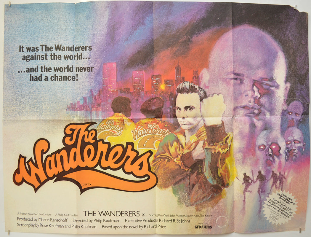 The Wanderers (Version 2) Original Quad Poster - Film Poster - Movie Poster