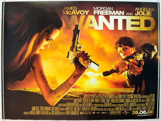 Wanted Original British Quad Poster - Film Poster - Movie Poster 