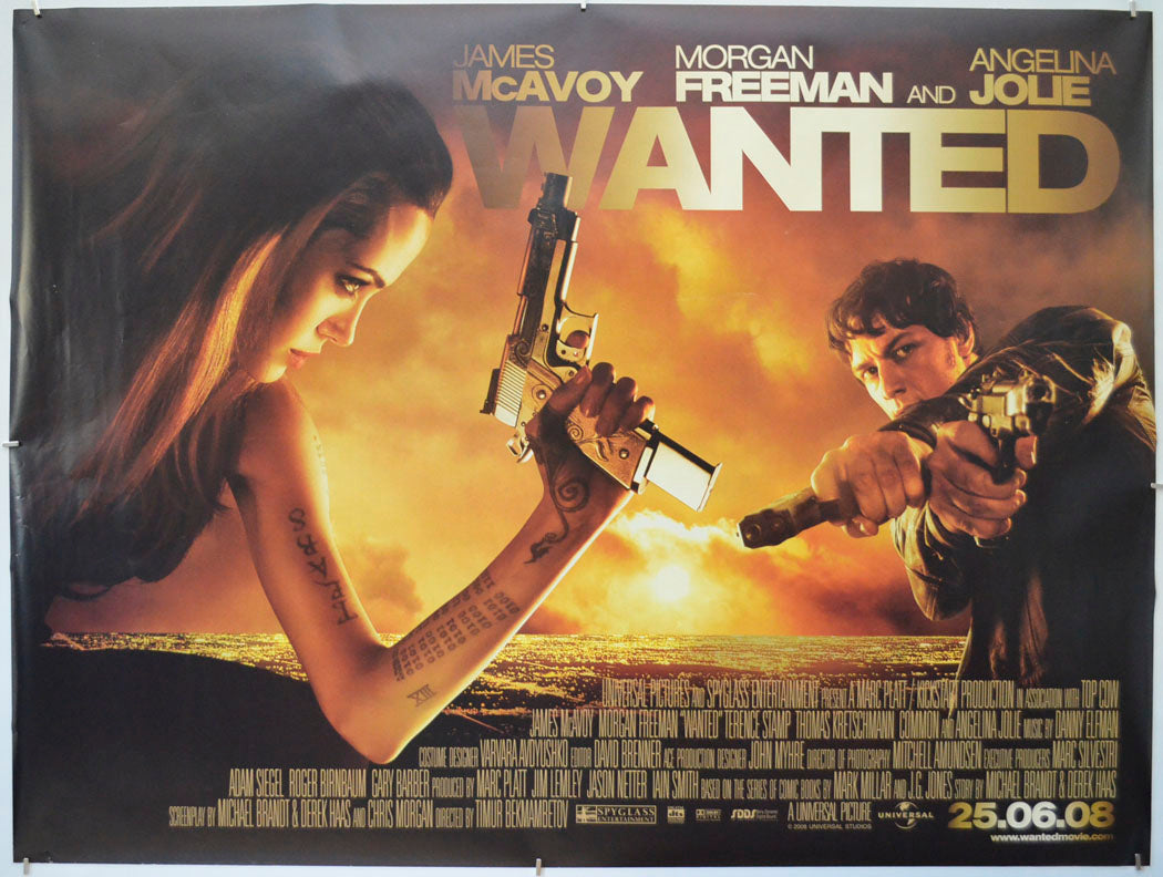 Wanted Original Quad Poster - Film Poster - Movie Poster