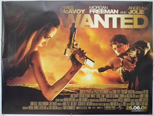 Wanted Original Quad Poster - Film Poster - Movie Poster