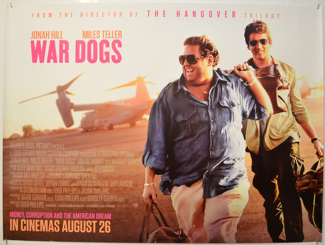 War Dogs Original Quad Poster - Film Poster - Movie Poster